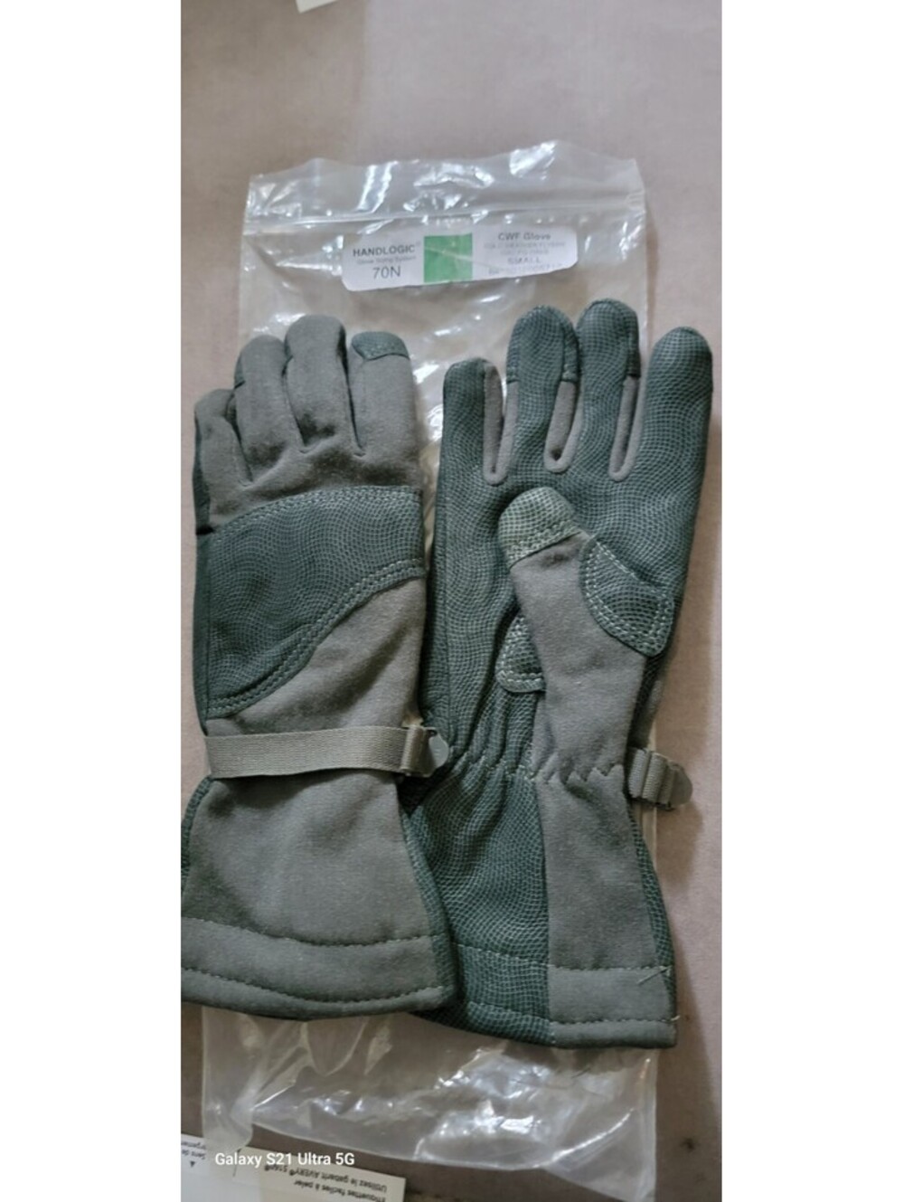 USGI Cold Weather Flyers CWF Flight Gloves Small 70N NSN 8415-01-500-5710